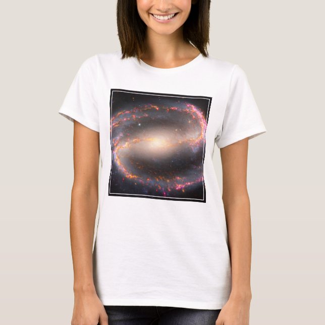 Camiseta Galáxia Espiral Ngc 1300. (Frente)