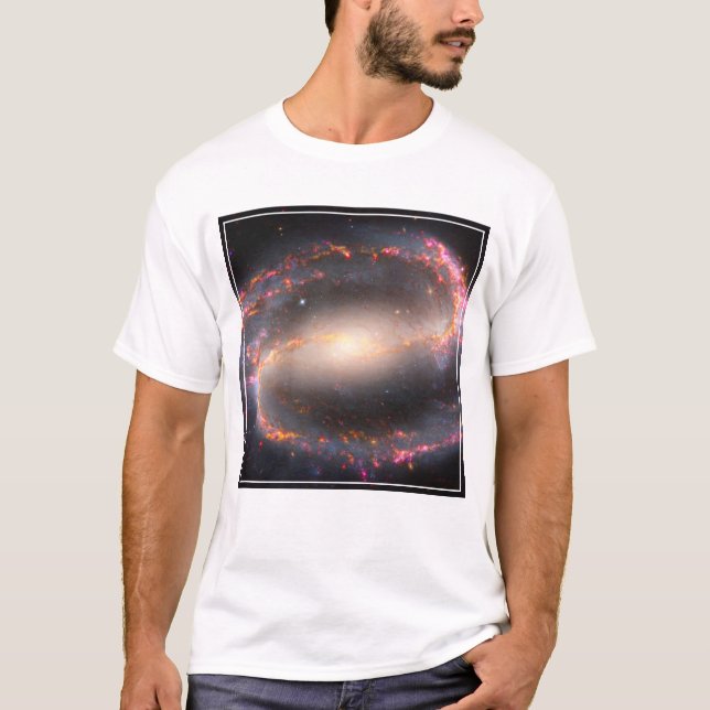 Camiseta Galáxia Espiral Ngc 1300. (Frente)