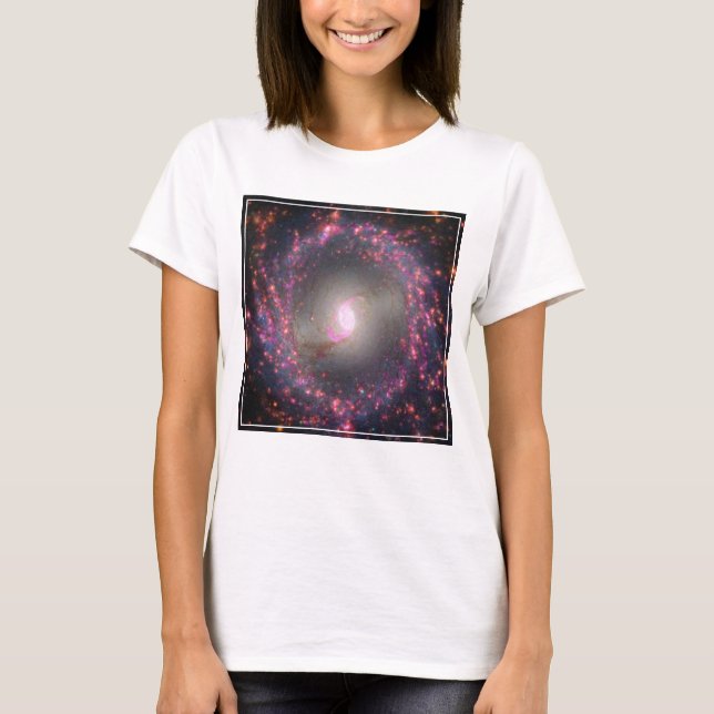 Camiseta Galáxia Espiral Ngc 3351. (Frente)