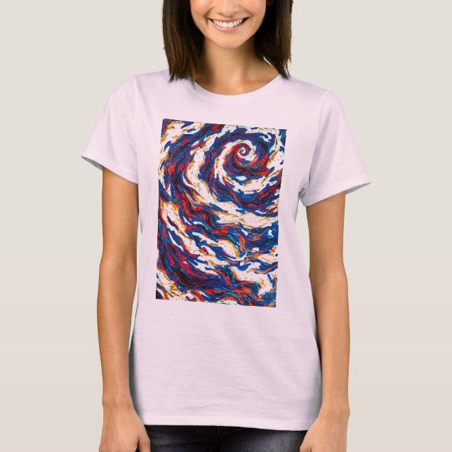 Camiseta Galáxia Espiral Roxa (Frente)