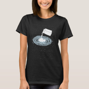 Camiseta Galáxia Látea fofa no espaço universo