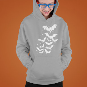 Camiseta Galáxias Brancas e Estrelas do Halloween Voando