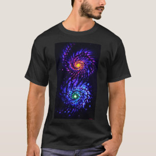 Camiseta Galáxias coloridas