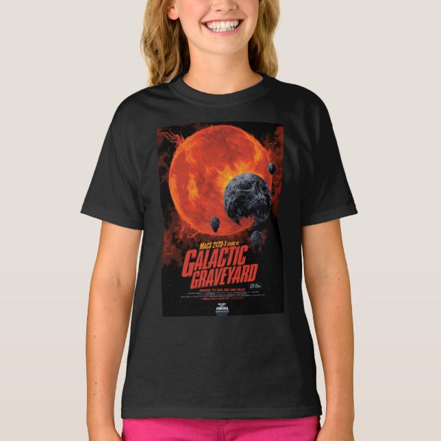 Camiseta Galáxias de Horrores do Halloween do Cemitério Esp (Frente)