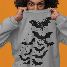 Camiseta Galáxias e Estrelas do Halloween voando