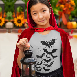 Camiseta Galáxias e Estrelas do Halloween voando