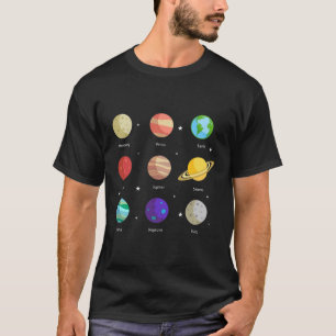 Camiseta Galáxias Espaciais Planetas Solares Vênus Mars J