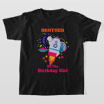 Camiseta Galaxy Birthday Shirt Space Brother<br><div class="desc">Comemore o primeiro aniversário do bebê com esta camiseta especial,  design especial e personalizada</div>