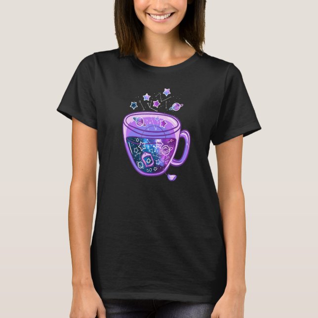 Camiseta Galaxy Cup Vaporwave Japanesecup Of Galaxy Tea (Frente)