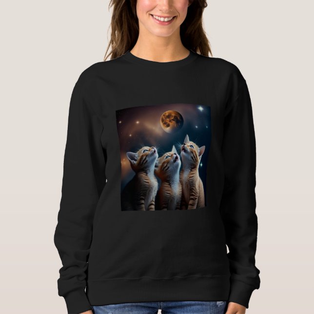 Camiseta Galaxy Kittens Cat UFO Cat In Space  1 (Frente)