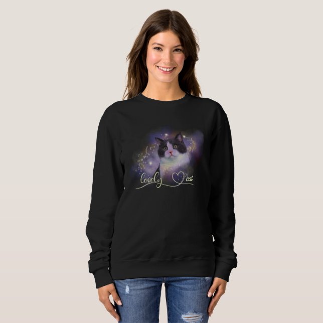 Camiseta Galaxy Lovely Cat (Frente Completa)