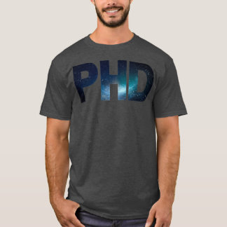 Camiseta Galaxy Pattern PhD Graduação - Presente Merch para