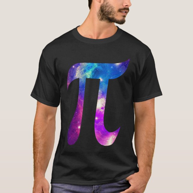 Camiseta Galaxy Pi Symbol Space Math 's (Frente)