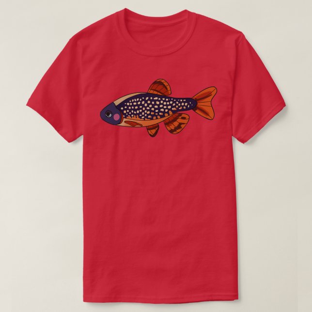 Camiseta Galaxy Rasbora Celestial Pearl Danio (Frente do Design)