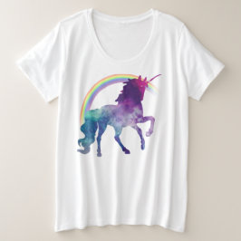 Camiseta Galaxy Space Watercolor Unicorn