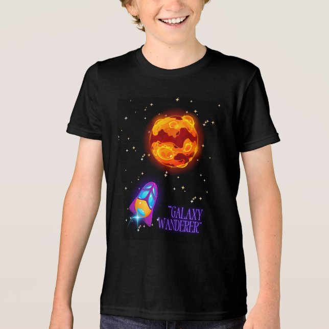 Camiseta Galaxy Wanderer Copo Isolado (Frente)