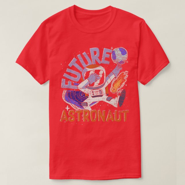 Camiseta Galay Outer Space Science Dabbing Astronauta futur (Frente do Design)