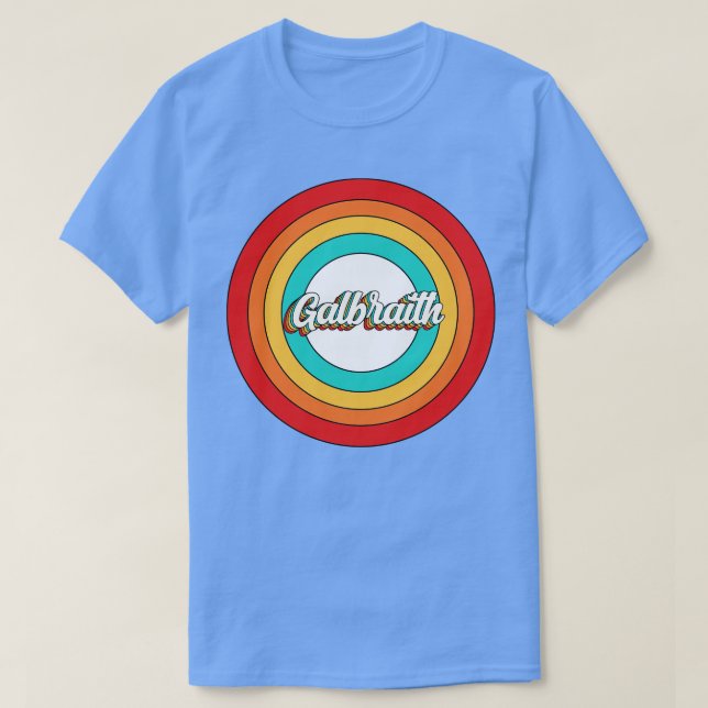 Camiseta Galbraith Name Shirt Vintage Galbraith Circle (Frente do Design)