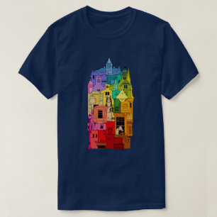 Camiseta galena histórica ilIllinois arco-íris