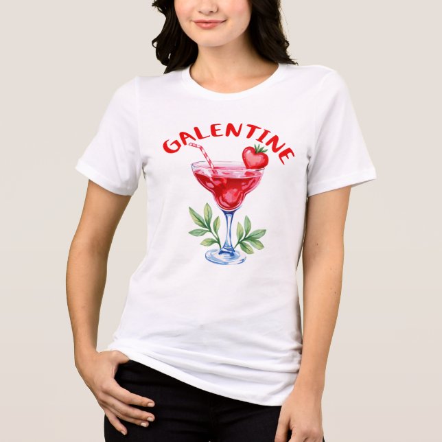 Camiseta Galentine Babes Watercolor (Frente)