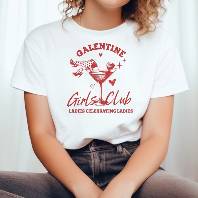 Camiseta Galentine Girls Club Namorados Girls Night Party (Criador carregado)