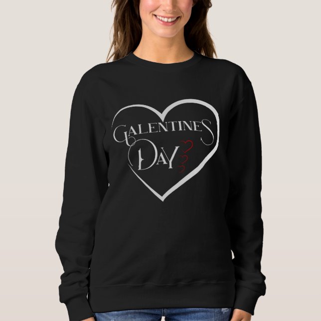 Camiseta Galentines Day Gift for Singles Women Girls Love F (Frente)