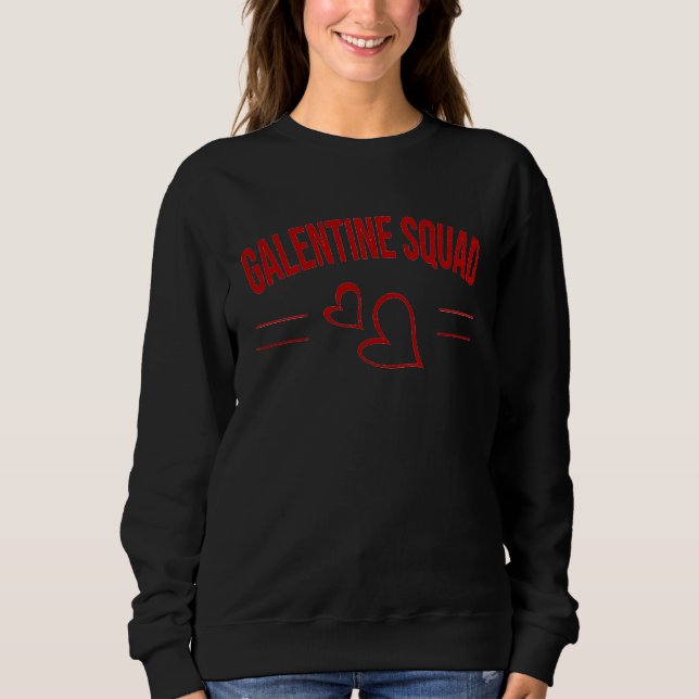 Camiseta Galentine's Day Squad  For Girlfriends (Frente)