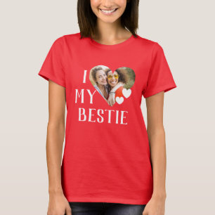 Camiseta Galentines Eu Amo Minha Melhor Foto Personalizada