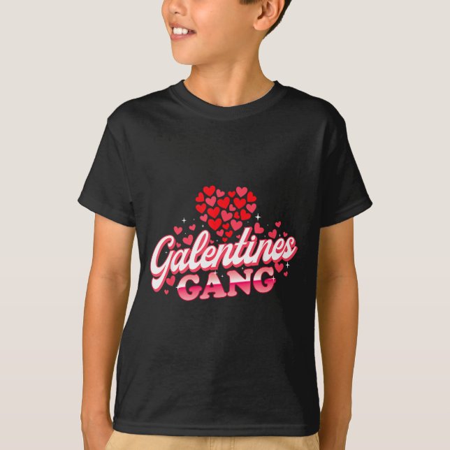 Camiseta Galentines Gang - Galentine's Day Gals Sisterhood  (Frente)