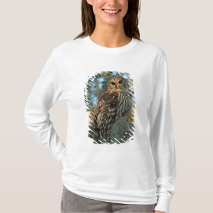 Camiseta Galeria Barred Owl em alguns Moss espanhóis