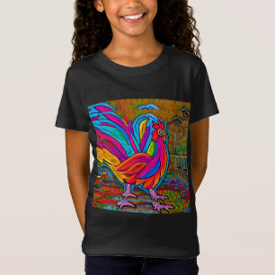 Camiseta Galeria Colorida de Barras de Cartoon Abstrato