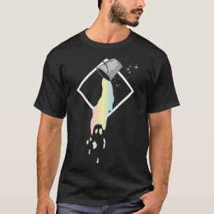 Camiseta Galeria de cores da pintura de onda do Excelente g