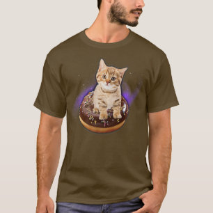 Camiseta Galeria de Gatinhos Voadores de Gato de Rosquinha 