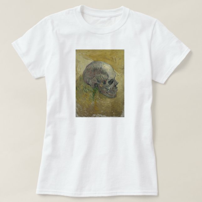 Camiseta Galeria de Perfis de Crânio de Vincent van GoghHD  (Frente do Design)