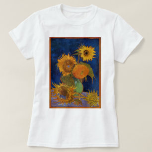 Camiseta Galeria Vincent van Gogh Seis GirassóisHD Arte fin