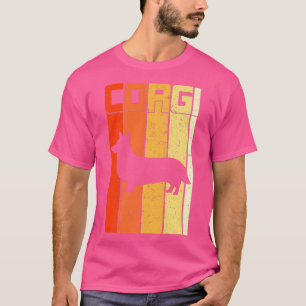 Camiseta Galês Corgi - Estilo de Vintagem Retroativa do Cac