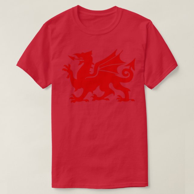 Camiseta Galês Red Dragon (Frente do Design)