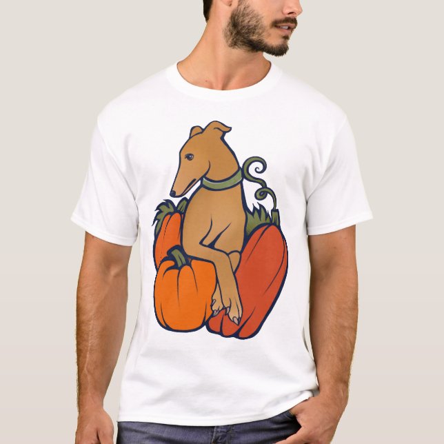 Camiseta galgo de halloween (Frente)