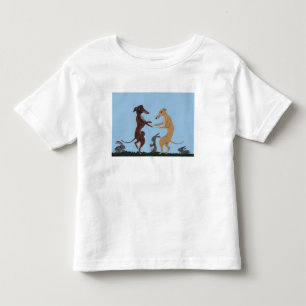 Camiseta Galgos Dançantes e Amigos Coelhinhos