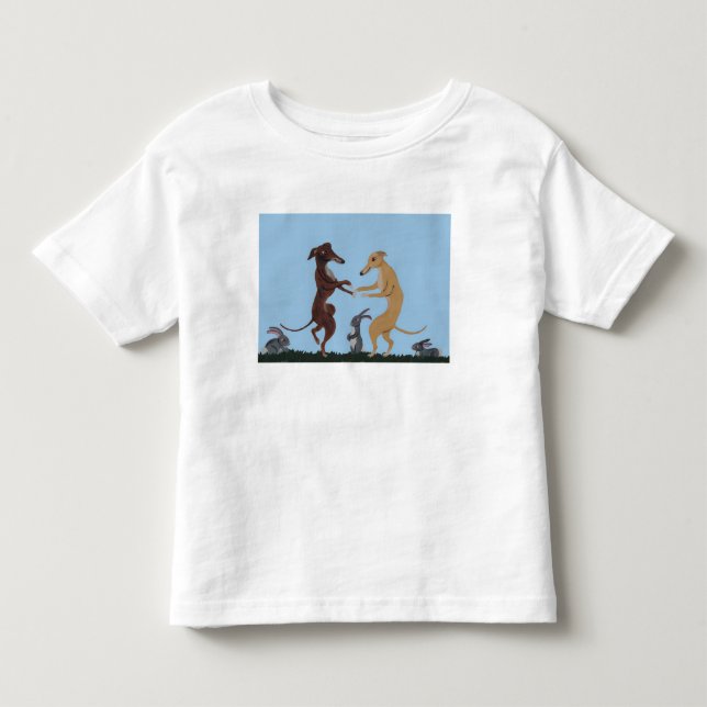 Camiseta Galgos Dançantes e Amigos Coelhinhos (Frente)