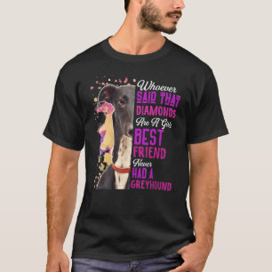 Camiseta Galgos São Melhores Amigos De Uma Garota Mamãe Mãe