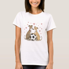 Camiseta Galgos with soccer ball for Valentine's Day