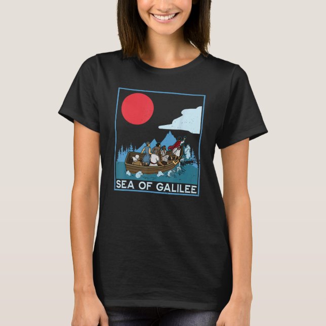 Camiseta Galilee seas storms religious Christians Christian (Frente)