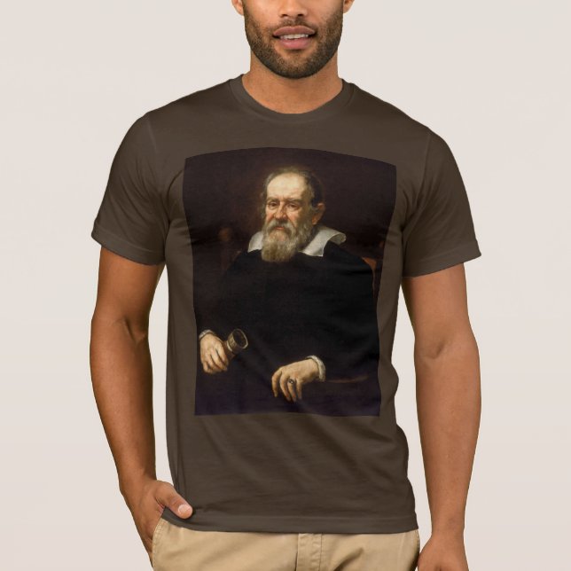 Camiseta Galileu Galilei: Pai da Ciência e Astronomia (Frente)