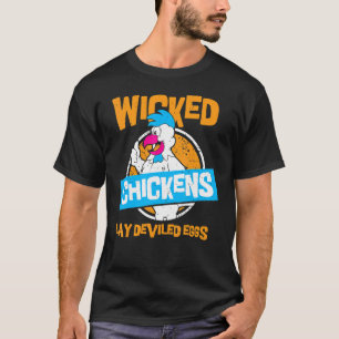 Camiseta Galináceas Perversas Põem Ovos Diabólicos Frango