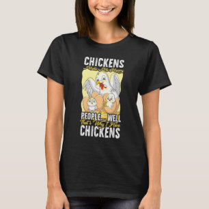 Camiseta Galináceos Me Fazem Feliz Pessoas Bem Por Isso Eu