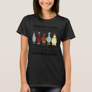 Camiseta Galináceos & Patos Me Fazem Feliz Pessoas Bem Isso