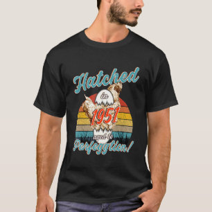 Camiseta Galinha Amante Vintage Retro Hatch 1951 Birth Ye