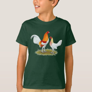Camiseta Galinha anã de jogo inglesa velha: Pyle vermelho