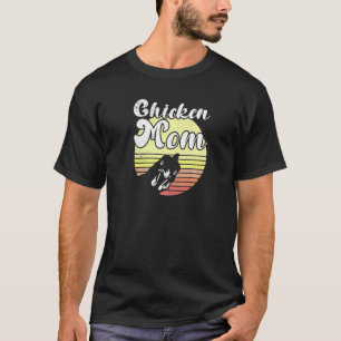 Camiseta Galinha Atrevida Galinha do Pôr do Sol Retro Galin